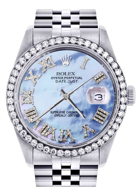 rolex mother pearl blue|rolex datejust 36 everose gold.